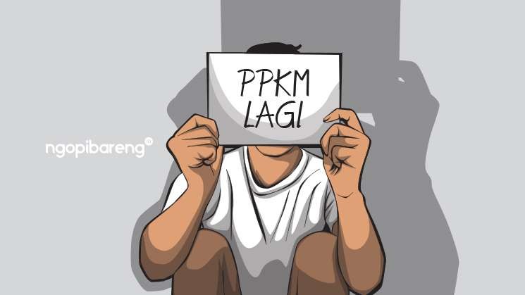 Ilustrasi Pemberlakuan Pembatasan Kegiatan Masyarakat (PPKM) Level 3 saat libur Nataru. (Grafis: Fa Vidhi/Ngopibareng.id)
