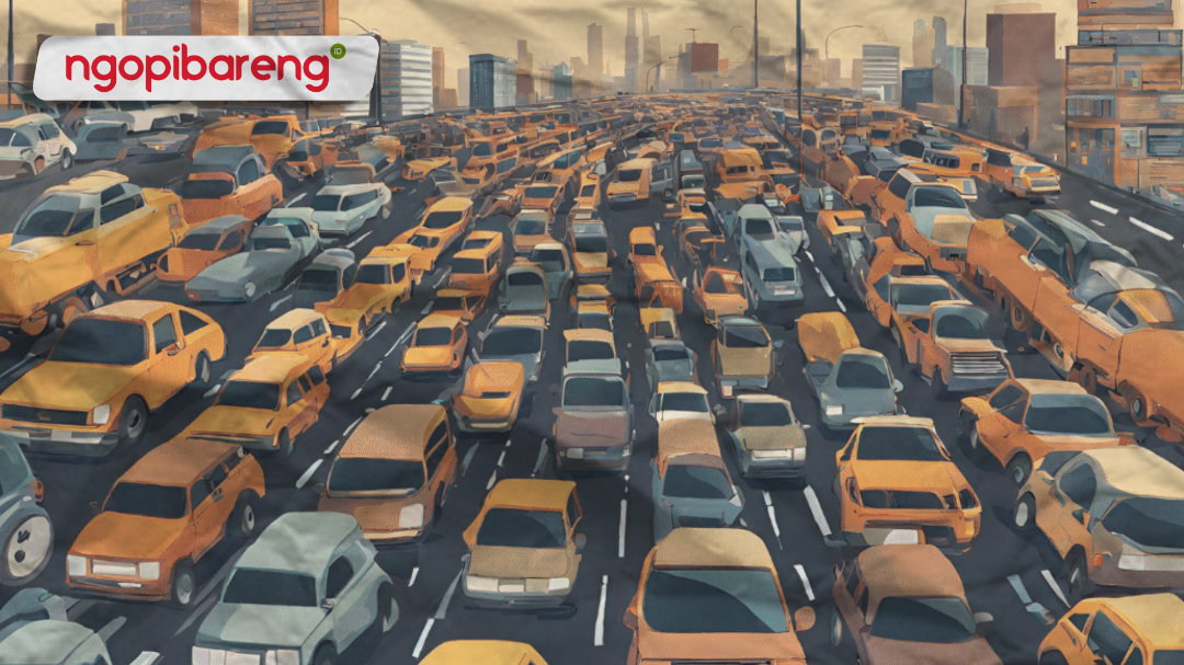Rekayasa lalu lintas diberlakukan untuk antisipasi kemacetan. (Ilustrasi: Chandra Tri Antomo/Ngopibareng.id)