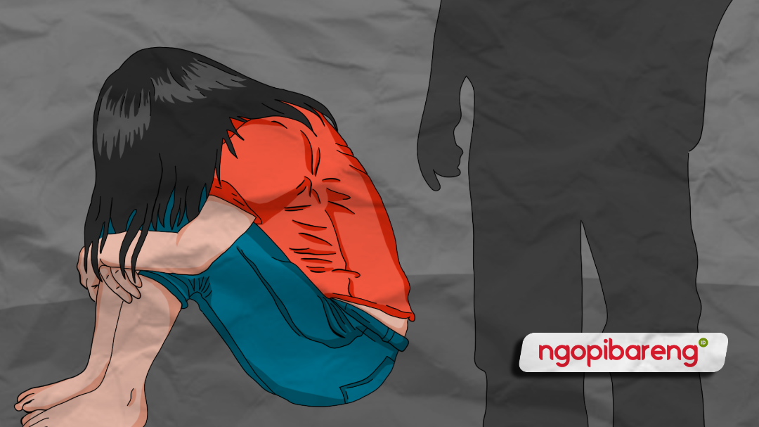 Seorang anak perempuan yang masih duduk di bangku SMP di Surabaya, jadi korban pemerkosaan bapak, kakak, hingga dua pamannya, selama empat tahun. (Ilustrasi: Ngopibareng.id)