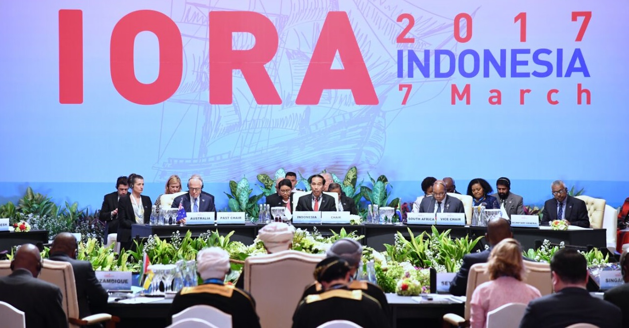 Penutupan Konferensi Tingkat Tinggi Asosiasi Negara Lingkar Samudra Hindia (Indian Ocean Rim Association/IORA), di Jakarta Convention Centre, Salasa (7/3). (Foto: Biro Pers Setpres)