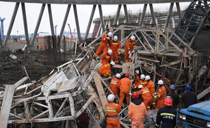 November tahun lalu kecelakaan juga terjadi pada konstruksi proyek kereta api cepat di Yichun, Provinsi Jiangxi, China. (foto: dok)