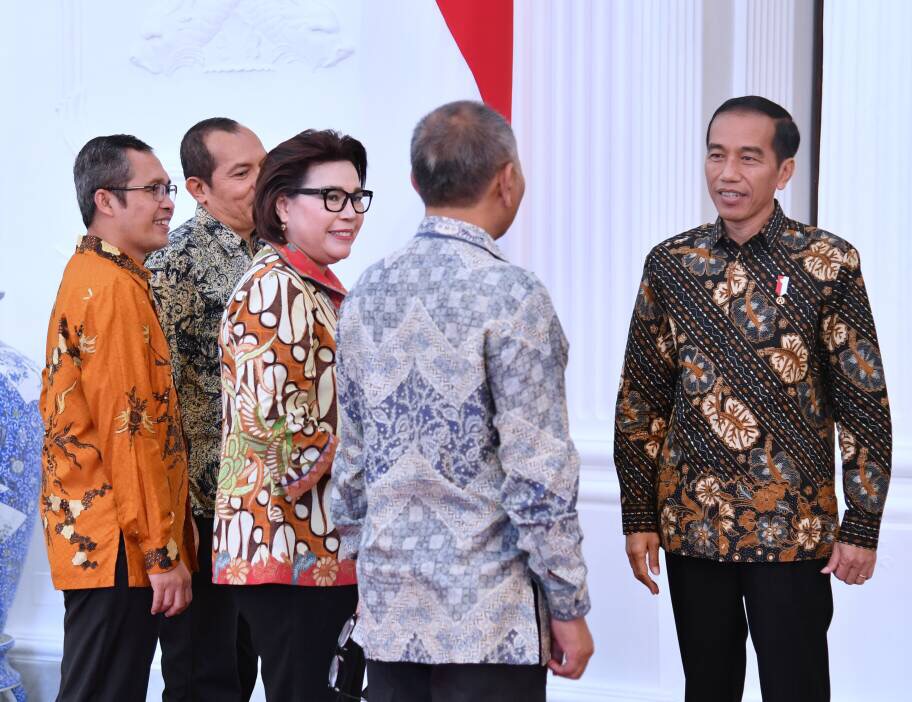 Presiden bersama pimpinan KPK di Istana Negara Jakarta. (Foto Biro Pers/Setpres)