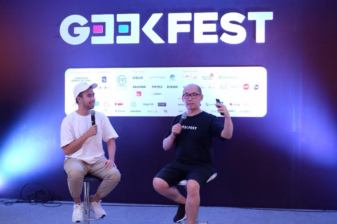 Vidi Aldiano yang telah menjadi pembicara pada Geekfest hari pertama kemarin, Sabtu (20/5).