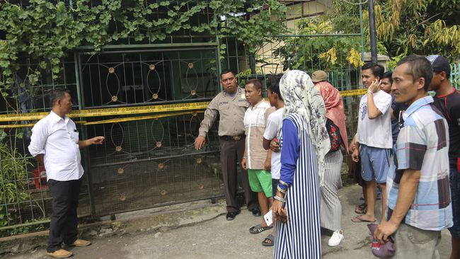 Polda Sumut Menyatakan Motif Pelaku Menyerang Pos Polda Adalah Merebut Senjata Polisi. (Foto: Irsan Mulyadi/ANTARA)