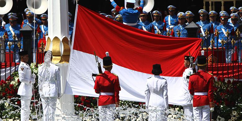 MERDEKA: Suasana Upacara HUT Kemerdekaan RI di Istana Merdeka Jakarta. (arsip)