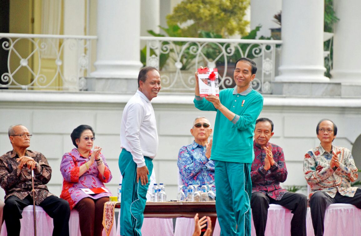 Presiden Joko Widodo merilis Program Penguatan Pendidikan Pancasila di Istana Kepresidenan Bogor, Sabtu (12/8). (Foto: Biro Pers/Setpres)