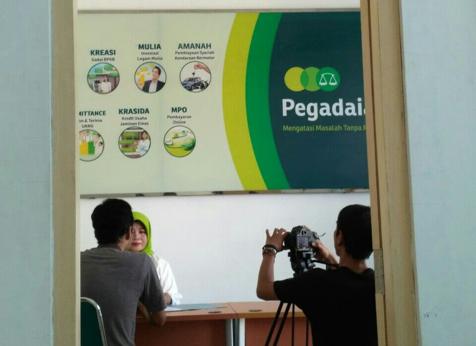 VIDEO PROMO: Pengambilan gambar video promo PT Pegadaian Indonesia (Persero) di Jogja.