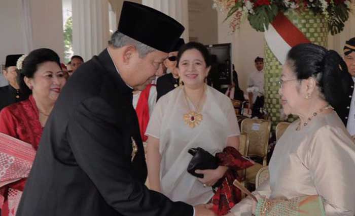 SBY dan Megawati dalam pertemuan di Istana Kepresidenan hari Kamis (17/8) kemarin. (foto: biro pers setneg)