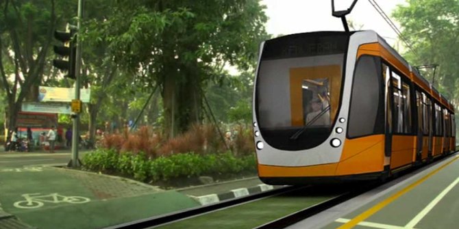 MAKET: Design Trem yang akan dijadikan moda transportasi publik di kota Surabaya. Kapan terlaksana?