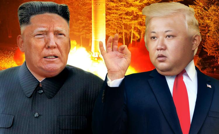 PARODI: Donald Trump dan Kim Jong-u. (foto: NY Daily News)