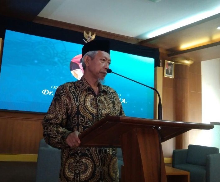PIDATO:,Ketua Pimpinan Wilayah Muhammadiyah (PWM) Jawa Timur, Saad Ibrahim. (foto: ist) 