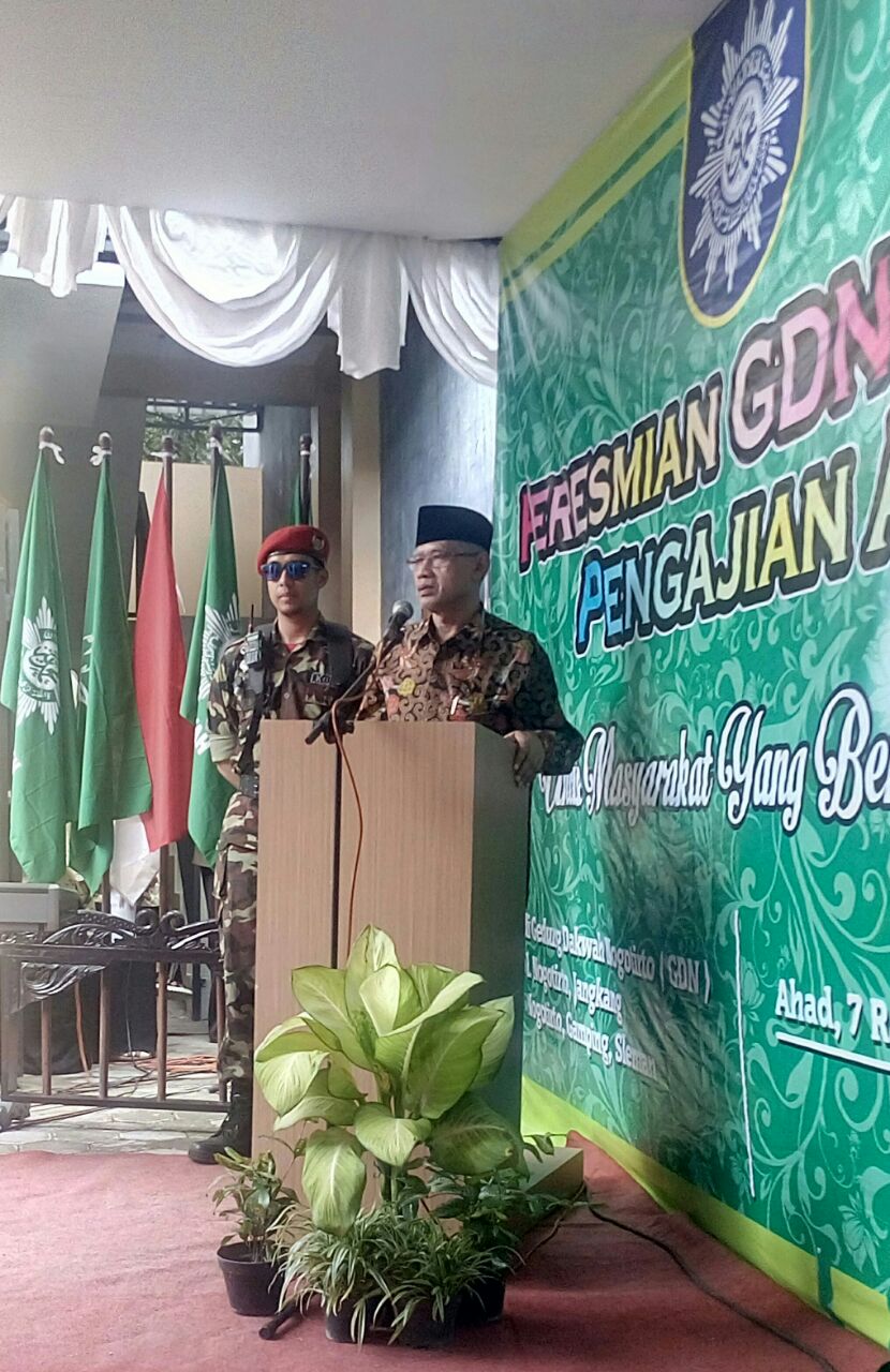 Ketua Umum Pimpinan Pusat Muhammadiyah Haedar Nashir di Palangka Raya. (foto: ist)