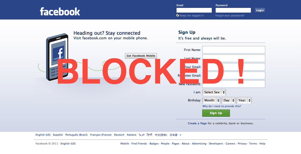 FPI blokir aplikasi jejaring sosial Facebook. (Foto: Ilustrasi)