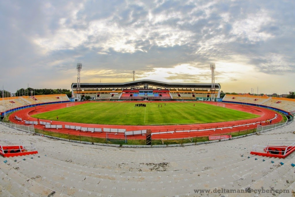 Stadion Gelora Delta Sidoarjo siap menggelar Piala Presiden 2018. foto:ist