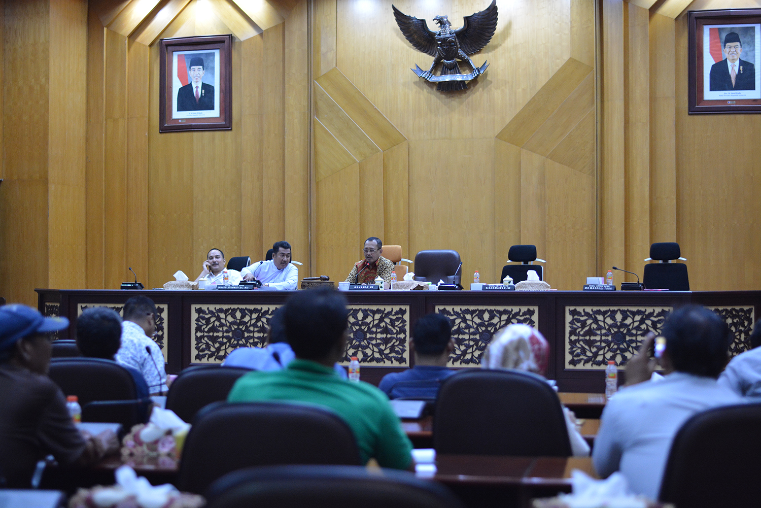 Rapat Koordinasi DPRD Kota Surabaya dengan Dispora Surabaya terkait pemanfaatan parkit GBT. (foto: hrs/ngopibareng)