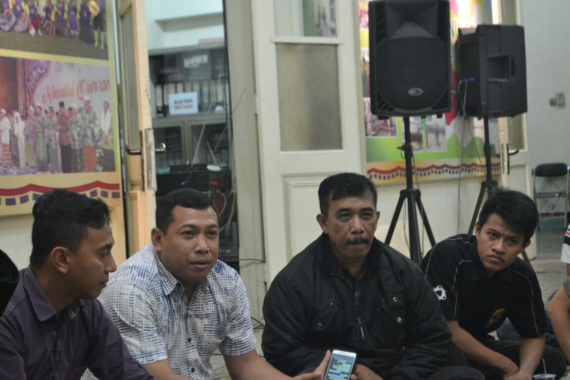 Pihak Management Mystic saat tabayyun di kantor PCNU, jl. Bubutan Surabaya 