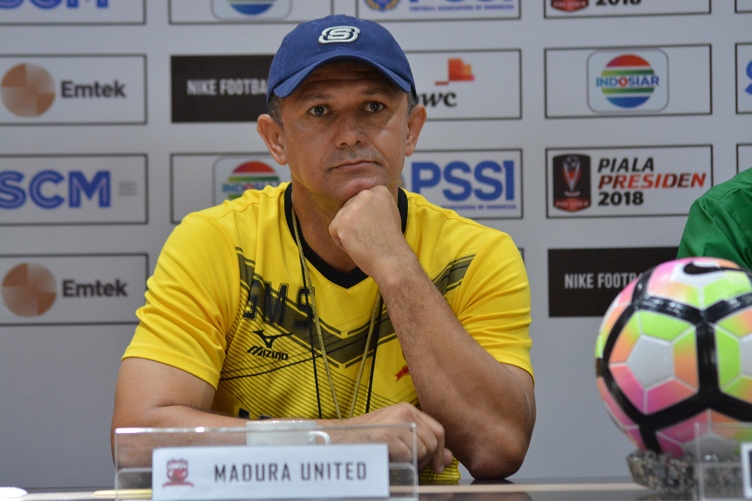 Pelatih Madura United Gomes de Oliviera. (foto: hrs/ngopibareng)