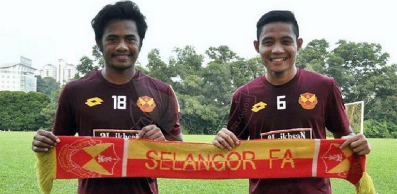 Ilham Udin dan Evan Dimas. (foto: Dokumentasi Selangor FA)