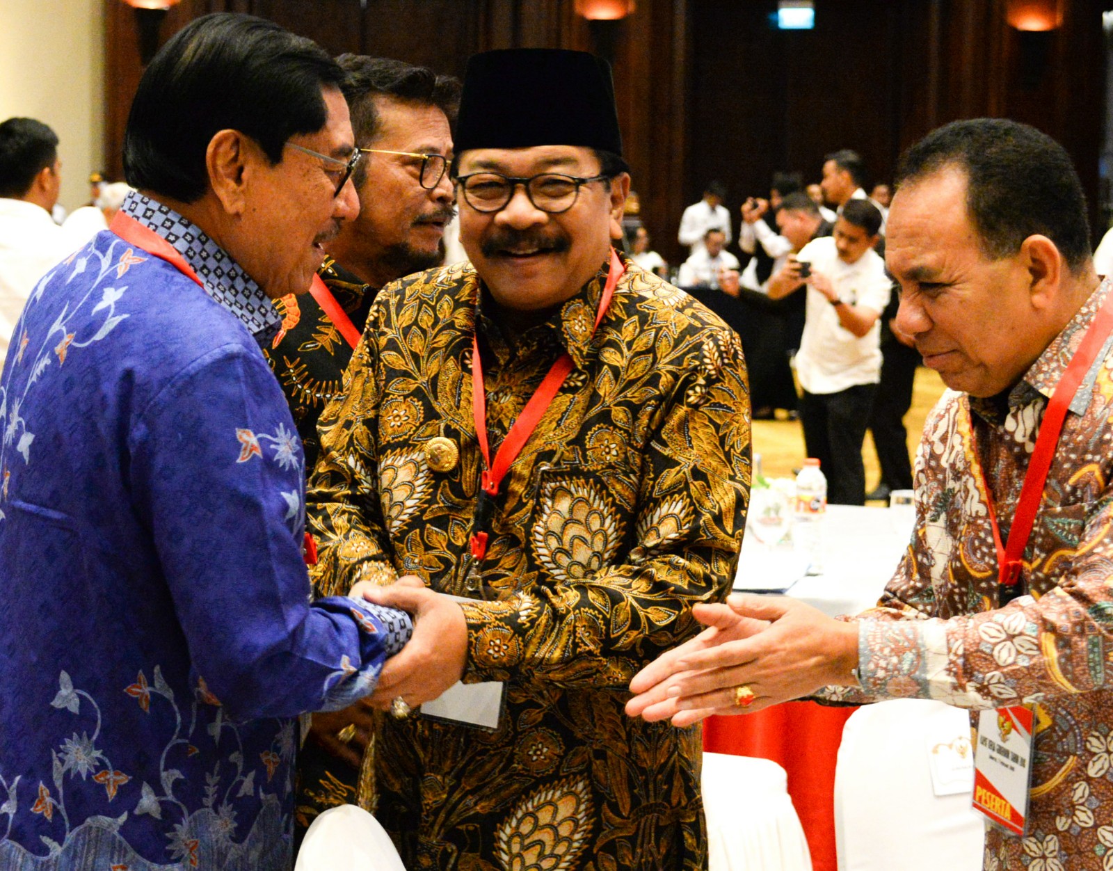 Soekarwo menghadiri rapat kerja gubernur seluruh Indonesia, di Hotel Bidakara, Jakarta, Rabu, 7 Februari 2018. (Foto: Humas Pemprov Jatim)