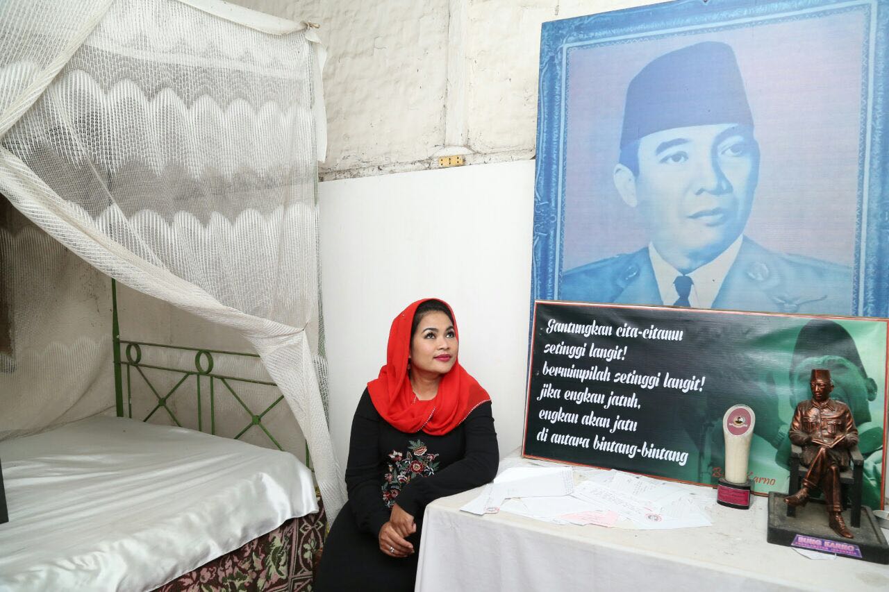 Puti Guntur Soekarno saat berada di Rumah Bung Karno. (Foto : istimewa)