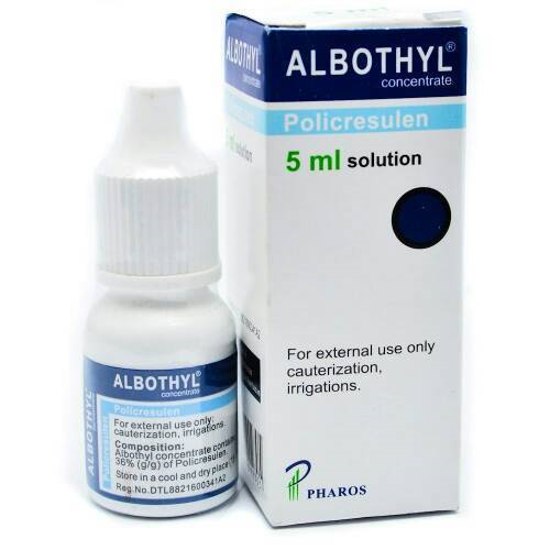 Produk Albothyl yang dibekukan izin edarnya oleh BPOM.
