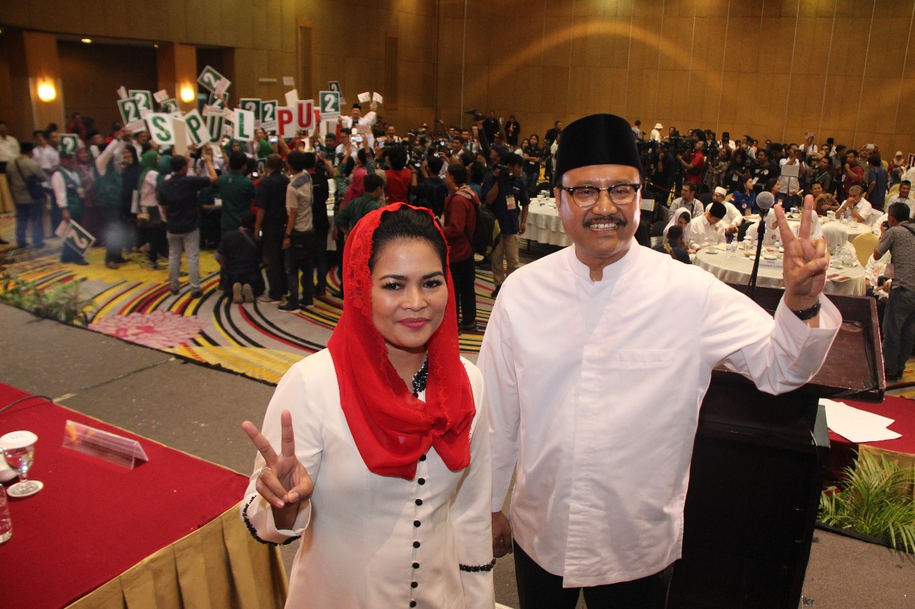 Saifullah Yusuf dan Puti Guntur Soekarno calon gubernur dan wakil gubernur nomor urut 2.(Foto : istimewa)