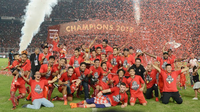Persija Jakarta saat merayakan juara Piala Presiden 2018. (foto: PT LIB)