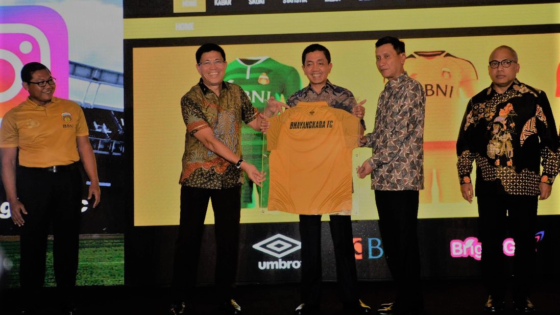 Launching tim dan jersey Bhayangkara FC untuk Liga 1 2018, pada Jumat 23 Februari 2018. (foto: Istimewa)