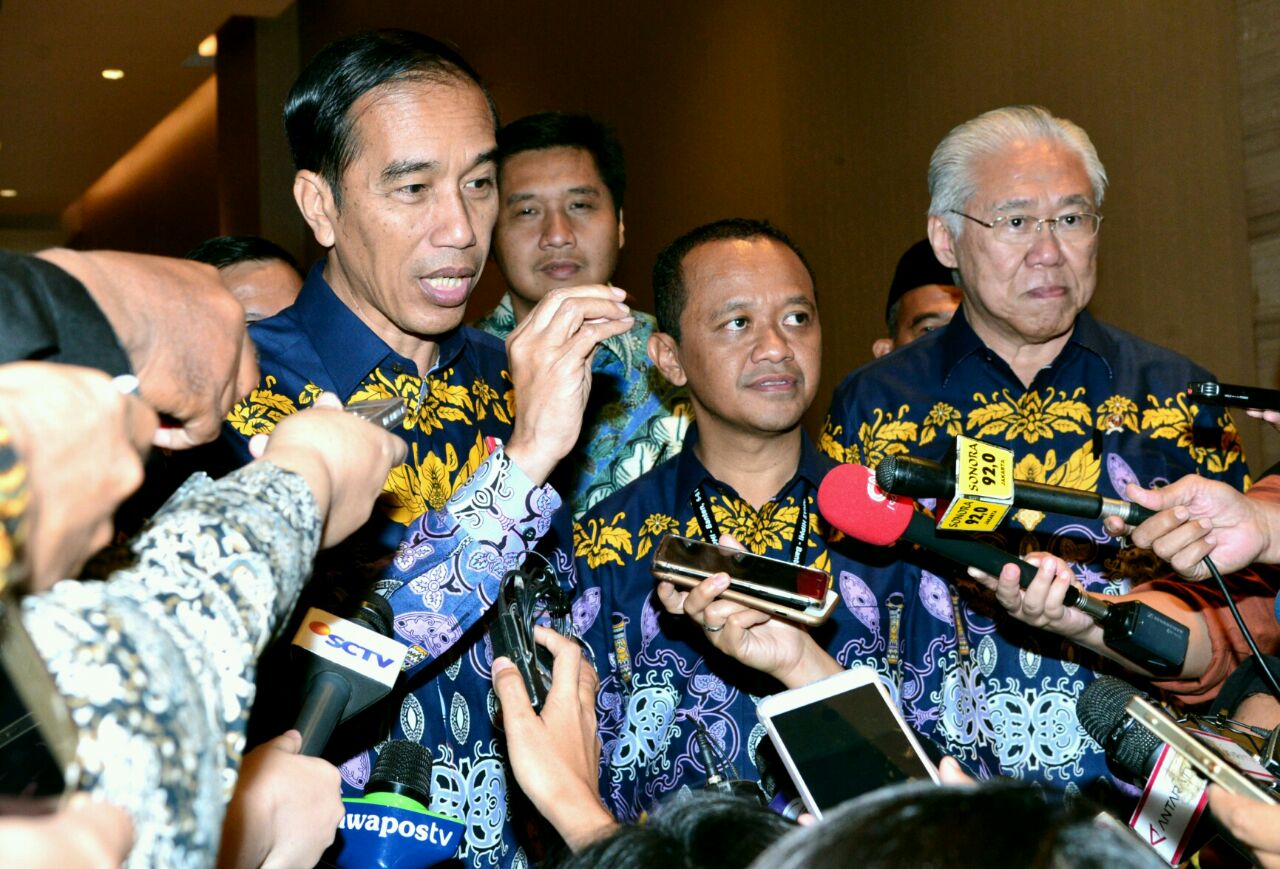 Presiden Jokowi menghadiri Pembukaan Sidang Dewan Pleno II dan Rapat Pimpinan Nasional Himpunan Pengusaha Muda Indonesia (Hipmi) Tahun 2018 di Tangerang, Banten pada Rabu, 7 Maret 2018. (Foto: Biro Pers Setpres)