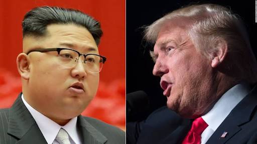 Presiden Korea Utara Kim Jong Un dan Presiden AS Donald J Trump