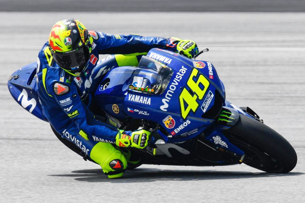 Pebalap Movistar Yamaha, Valentino Rossi. (foto: AFP)