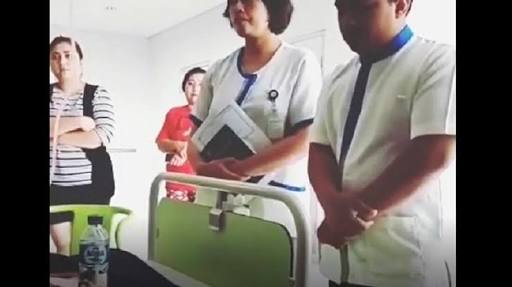 Video perawat yang sempat menghebohkan. 
