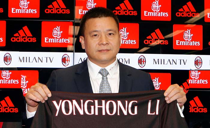 Konglomerat Tiongkok, Li Yonghong, pemilik baru klub AC Milan. (foto: dokumentasi:afp/ngobar)