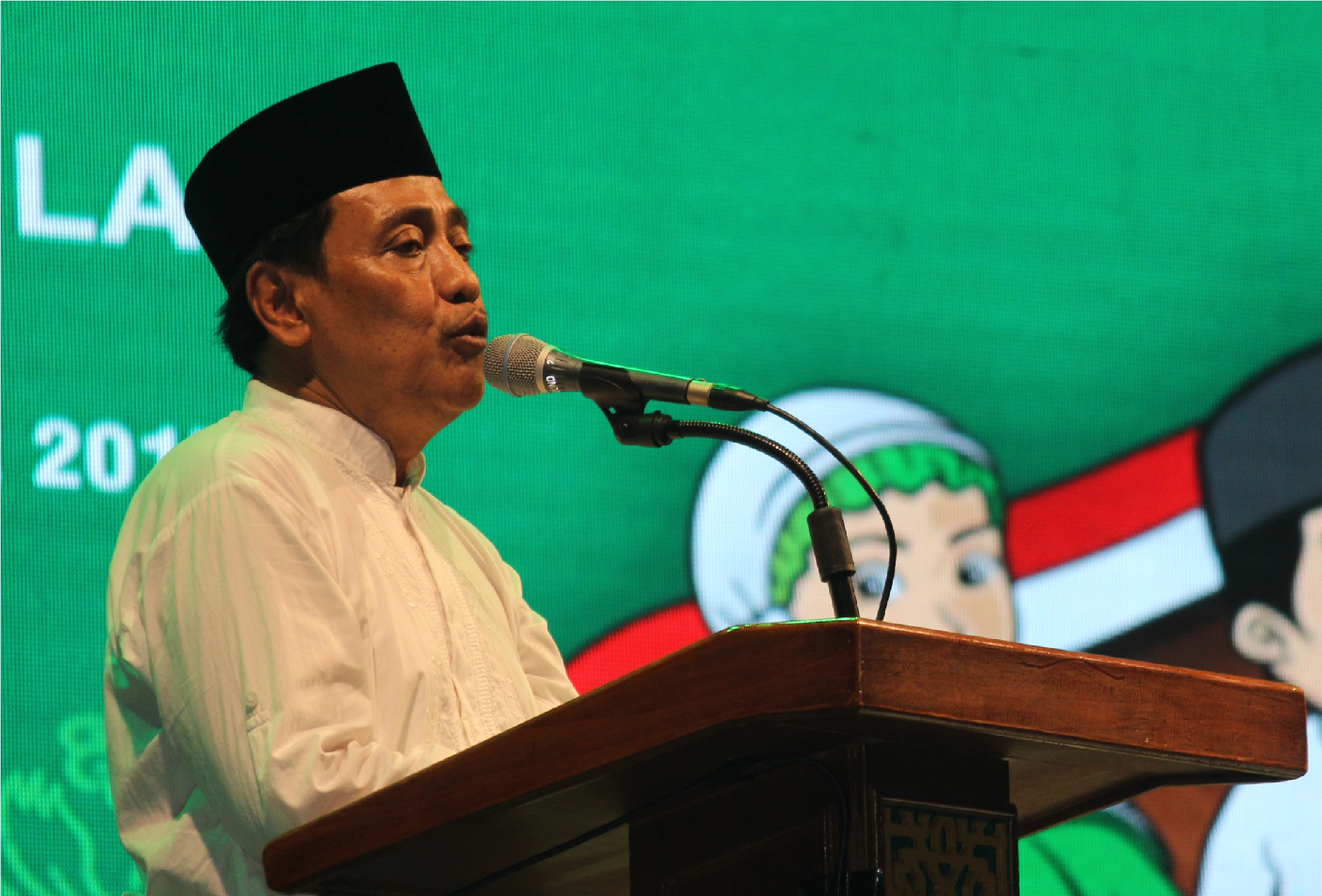 KH Mohammad Hasan Mutawakkil Alallah, Ketua PWNU Jawa Timur. (foto:ngopibareng.id)