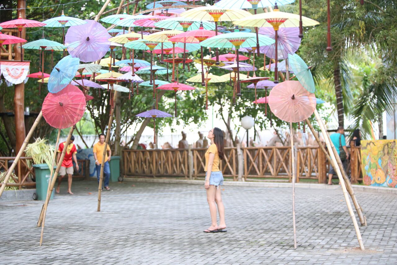 Suantai, gaya muda, warna-warni payung, luar biasa. foto:genpi