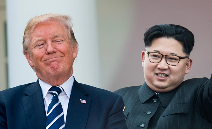 Donald Trump dan Kim Jong Un. (Foto: Kolase)