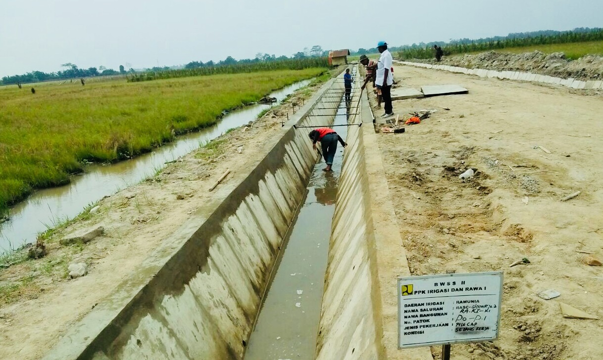 Rehabilitasi jaringan irigasi Romania, sepanjang 3.713 meter di Kabupaten Deli Serdang, Sumatera Utara. (Foto: Ist)