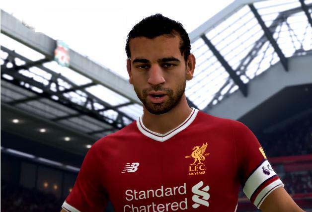 Mo Salah dalam gameplay  FIFA 18. (foto:fifa18)