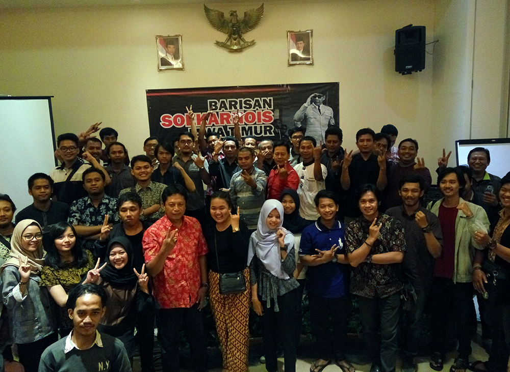 Barisan Soekarnois gelar konsolidasi di Surabaya, Rabu, 18 April 2018. Konsolidasi ini sekaligus memantapkan kemenangan paslon Gus Ipul - Puti Guntur. 