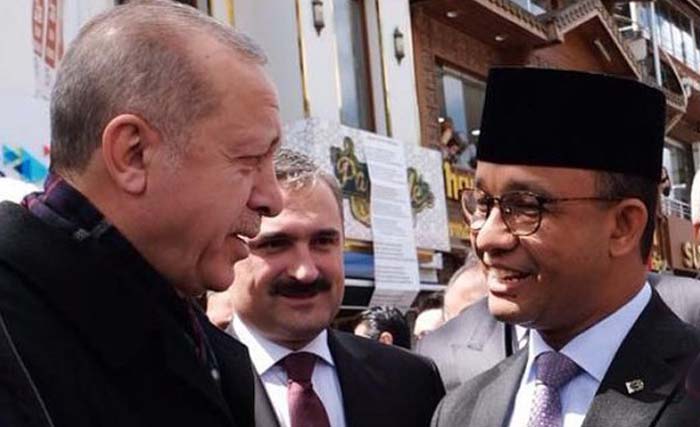 Gubernur DKI Jakarta Anies Baswedan bersama Presiden Turki Recep Tayyip Erdogan, hari Jumat 20 April 2018 kemarin di Turki. (foto: ig anies)