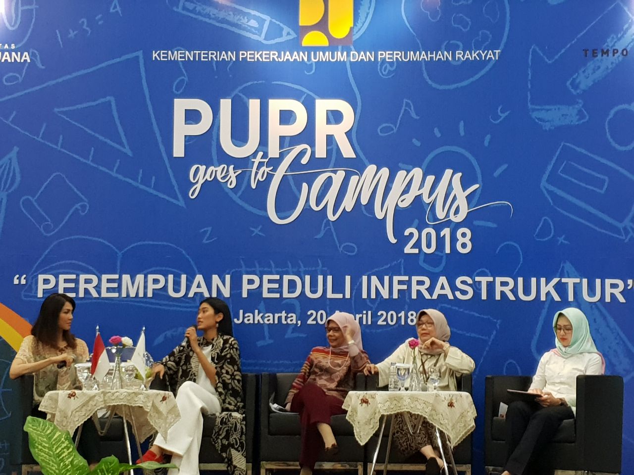 PUPR Goes To Campus 2018, dengan tema Perempuan Peduli Infrastruktur, yang digelar di Kampus UMB, Jakarta, Jumat, 20 April 2018. (Foto: Ist)