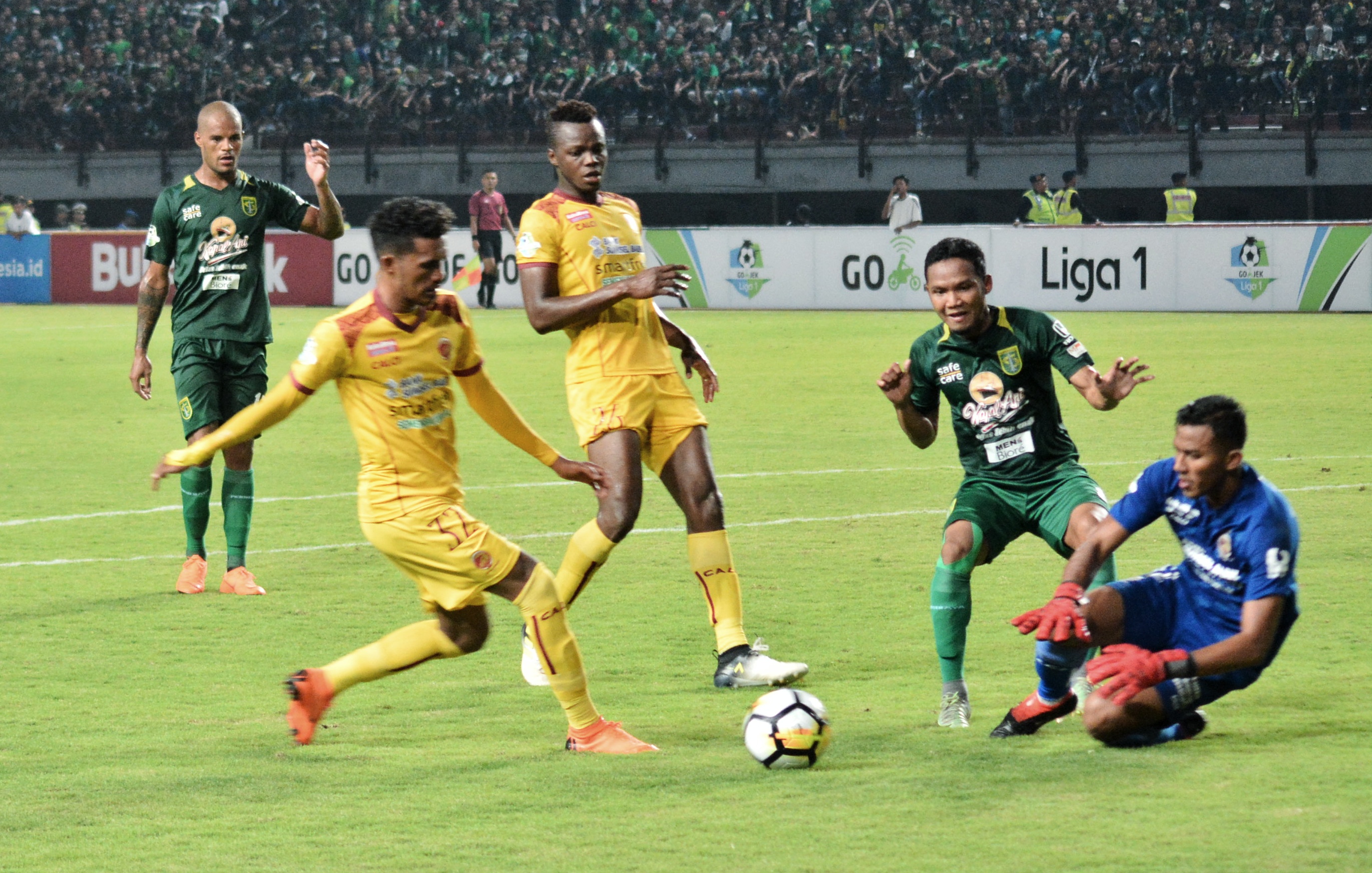Persebaya vs Sriwijaya FC, Minggu 22 April 2018. (foto: hrs/ngopibareng)