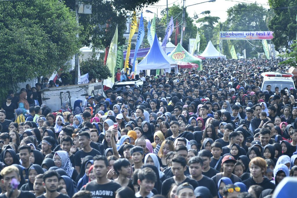 Ribuan orang berduyun ikuti SCF Sukabumi. foto:SFC2018
