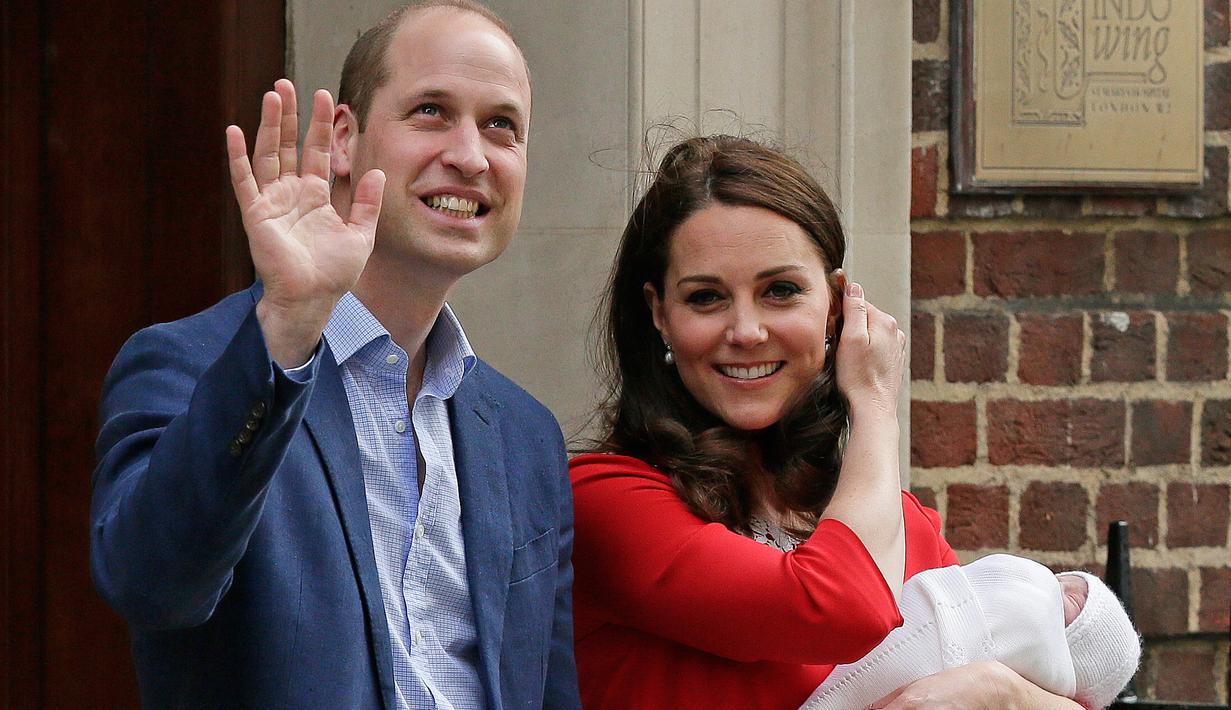 Pangeran William mendampingi persalinan sang istri, Kate Middleton. foto: CNN.com