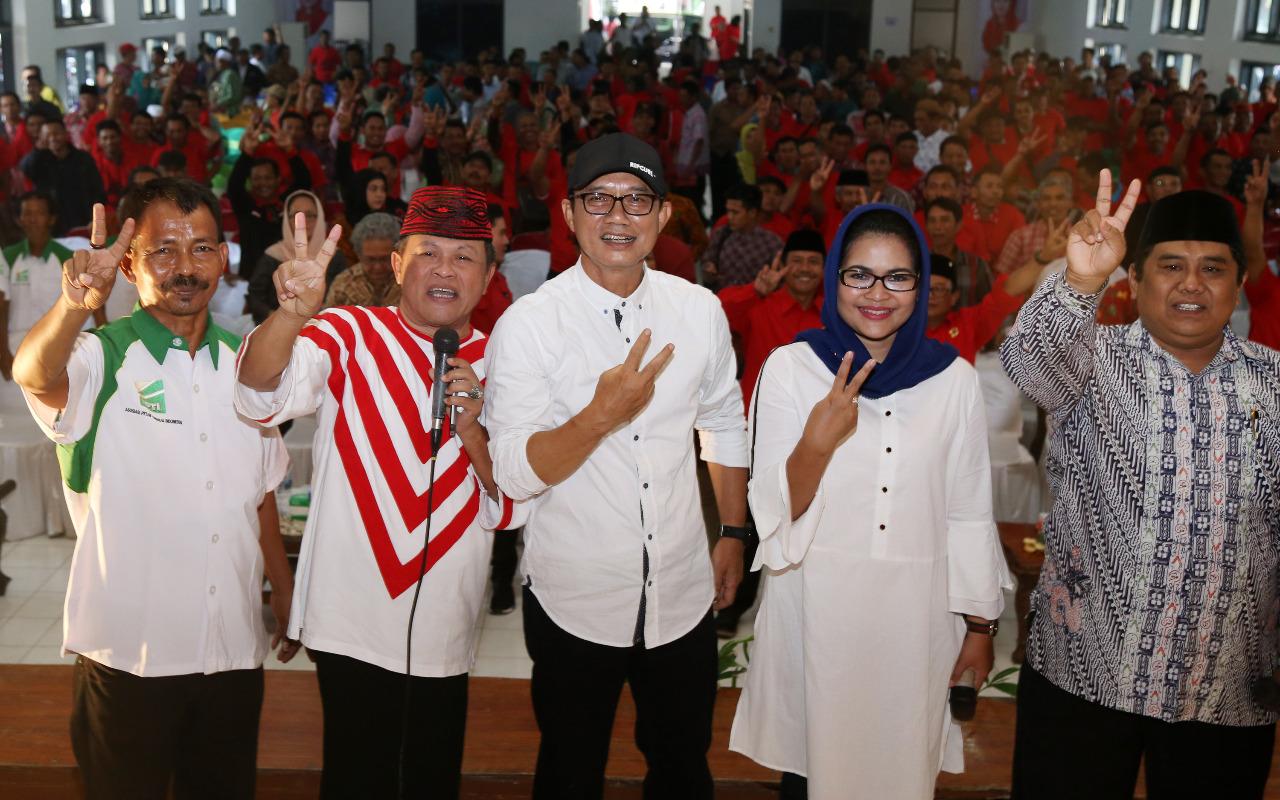 Puti menghadiri forum pertemuan besar  Asosiasi Gapoktan Jawa Timur, di Ngawi, Kamis, 26 April 2018.  (Foto: Ist)