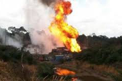 Ledakan sumur minyak di Aceh