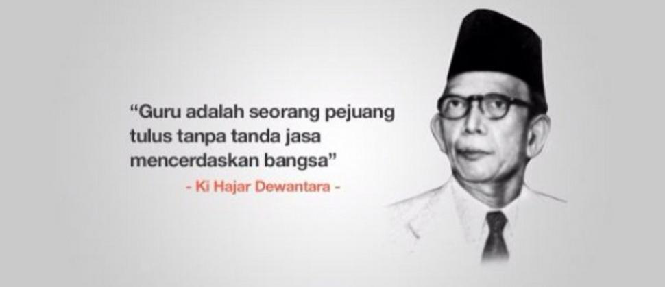 Hari Pendidikan Nasional diperingati setiap tanggal 2 Mei. Ki Hajar Dewantara merupakan tokoh pelopor pendidikan di Indonesia sekaligus pendiri Taman Siswa.