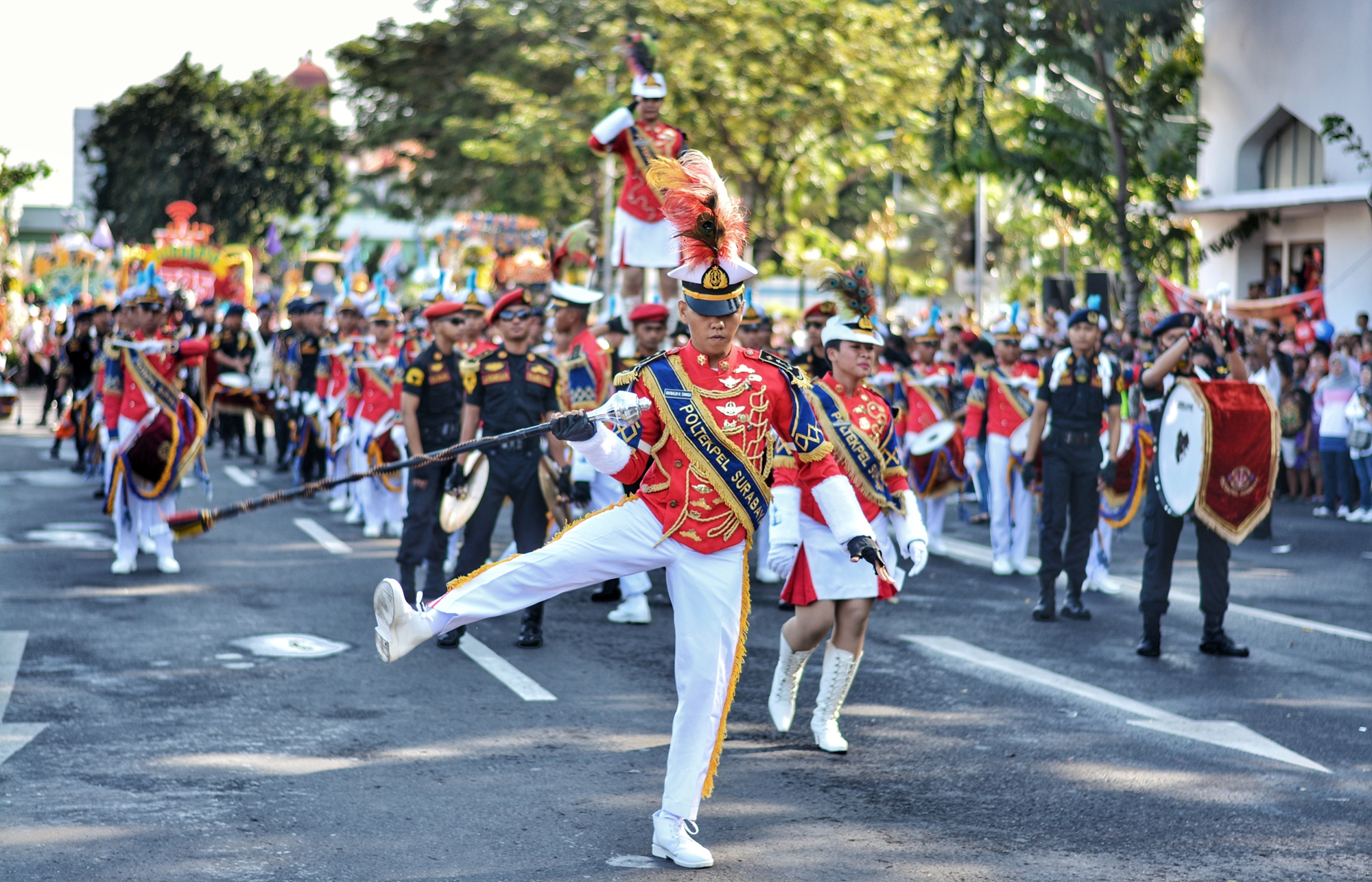 Parade bunga dan budaya, Minggu 6 Mei 2018. (foto: hrs/ngopibareng) 