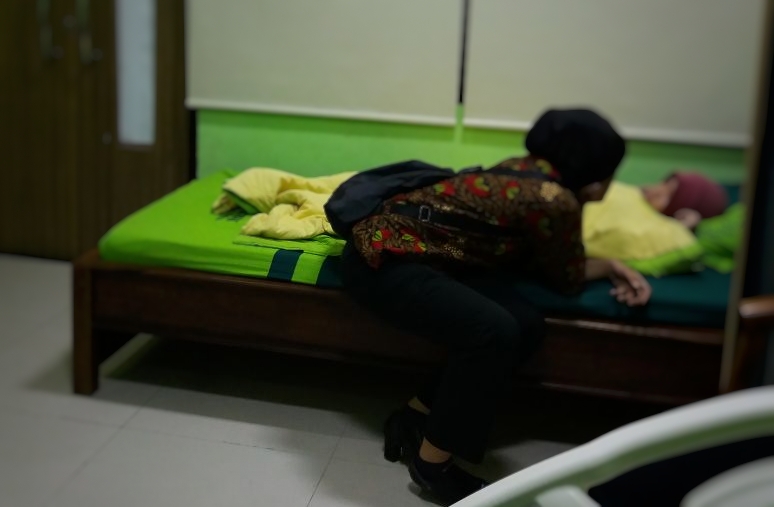 Aisyah Azahra (8) anak dari terduga pelaku peledakan bom di Mapolrestabes Surabaya.