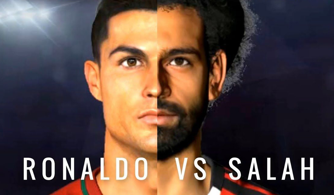 Ilustrasi Ronaldo vs Salah